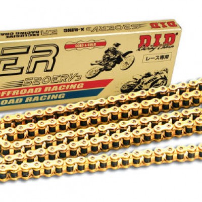 LANAC DID 520 ERV3 / X-RING ZLATNI / OTVOREN SA SPOJNICOM / 118 LINKOVA <BR>* ZA ENDURO RACING DO 750 CCM