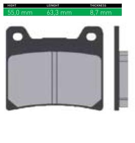 DISK PLOČICE (PAKNE) - ŠIFRA SN678 <BR>* MARKA : SINTER <BR>* MATERIJAL : ORGANIC (ORGANSKE)