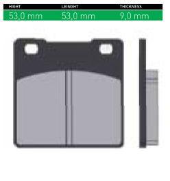 DISK PLOČICE (PAKNE) - ŠIFRA SN677 <BR>* MARKA : SINTER <BR>* MATERIJAL : ORGANIC (ORGANSKE)