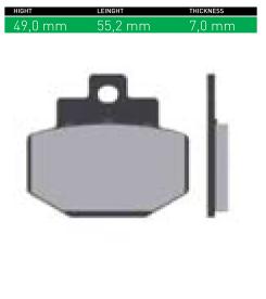 DISK PLOČICE (PAKNE) - ŠIFRA SN662 <BR>* MARKA : SINTER <BR>* MATERIJAL : ORGANIC (ORGANSKE)