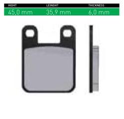 DISK PLOČICE (PAKNE) - ŠIFRA SN650 <BR>* MARKA : SINTER <BR>* MATERIJAL : ORGANIC (ORGANSKE)