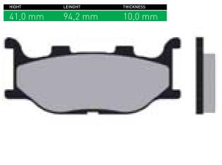 DISK PLOČICE (PAKNE) - ŠIFRA SN640 <BR>* MARKA : SINTER <BR>* MATERIJAL : ORGANIC (ORGANSKE)