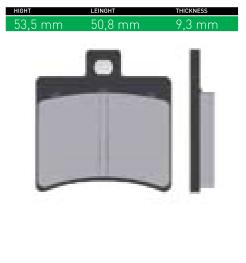 DISK PLOČICE (PAKNE) - ŠIFRA SN619 <BR>* MARKA : SINTER <BR>* MATERIJAL : ORGANIC (ORGANSKE)