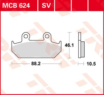 DISK PLOČICA MOTOC. TRWMCB624SV