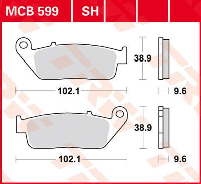 DISK PLOČICA MOTOC. TRWMCB599