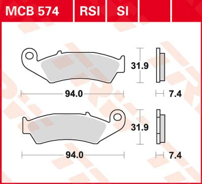 DISK PLOČICE TRW MCB574RSI