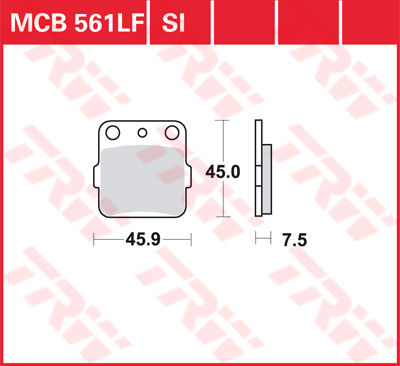 DISK PLOČICA MOTOC. TRWMCB561SI