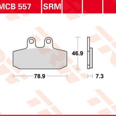 DISK PLOČICE ORGANIC TRW MCB557