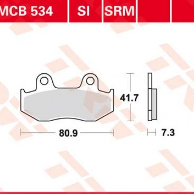 DISK PLOČICA MOTOC. TRWMCB534SI