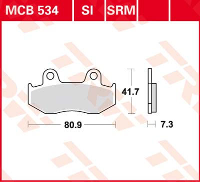 DISK PLOČICA MOTOC. TRWMCB534
