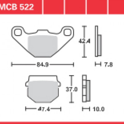 DISK PLOČICA MOTOC. TRWMCB522