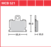 DISK PLOČICA MOTOC. TRWMCB521