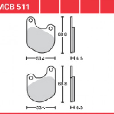 DISK PLOČICA MOTOC. TRWMCB511