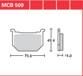 DISK PLOČICA MOTOC. TRWMCB509