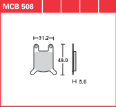 DISK PLOČICA MOTOC. TRWMCB508