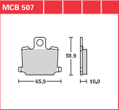 DISK PLOČICA MOTOC. TRWMCB507