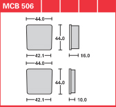 DISK PLOČICA MOTOC. TRWMCB506