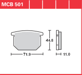 DISK PLOČICA MOTOC. TRWMCB501