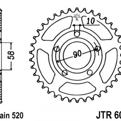 LANČANIK ZADNJI JT 35Z