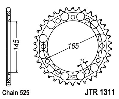 LANČANIK ZADNJI JT 44Z
