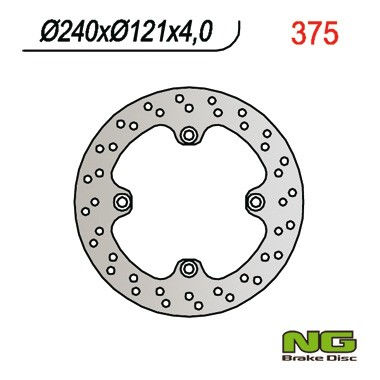 NG DISK STRAŽNJI HONDA CR125 \'98-\'01, \'97-\'01 CR250