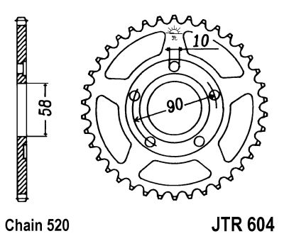 LANČANIK JT JTR604 / 36 ZUBA