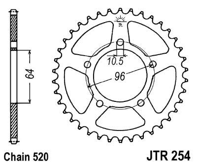 LANČANIK JT JTR254 
