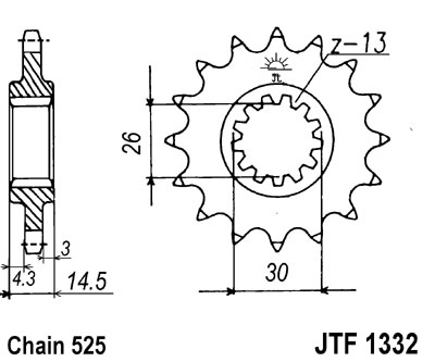 LANČANIK JT JTF1332 