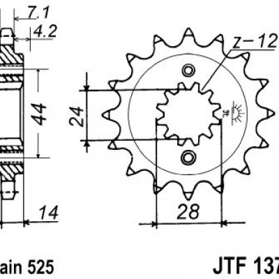 LANČANIK JT JTF1372 