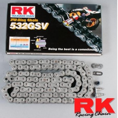 LANAC RK 532 GSV / XW-RING / OTVOREN SA SPOJNICOM / 116 LINKOVA <BR>* ZA MOTOCIKLE DO 1300 CCM