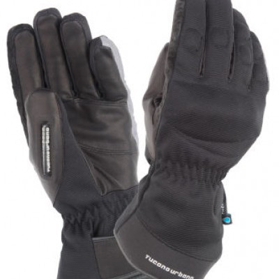Seppia Invernale, winter gloves, outer shell in elastic fabric, leather palm, breathable and waterpr