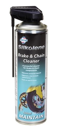 SPREJ ZA ČIŠĆENJE i ODMAŠČIVANJE LANCA I KOČIONIH DISKOVA SILKOLENE BRAKE & CHAIN CLEANER (500 ML) <BR> (BRAKE&CHAIN)
