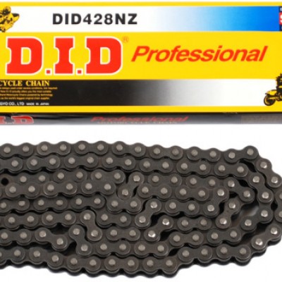 LANAC DID 428 NZ / BEZ O-RINGA / OTVORENI SA SPOJNICOM / 132 LINKA <BR>* ZA MOTOCROSS DO 100 CCM