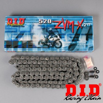 LANAC DID 520 ZVMX / X-RING / OTVOREN SA SPOJNICOM / 110 LINKOVA <BR>* ZA MOTOCIKLE DO 1200 CCM