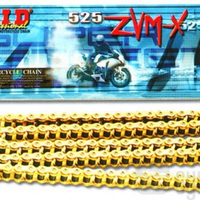 LANAC DID 525 ZVMX G&G / X-RING ZLATNI / OTVOREN SA SPOJNICOM / 122 LINKA <BR>* ZA MOTOCIKLE DO 1300 CCM