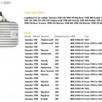 REGULATOR NAPONA DZE YAMAHA XS650 75-81
