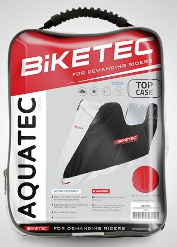 PREKRIVAČ / NAVLAKA / CERADA VODONEPROPUSNA ZA MOTOCIKL / SKUTER S KOFEROM BIKETEC AQUATEC <br> VELIČINA: M (BT3185.M)