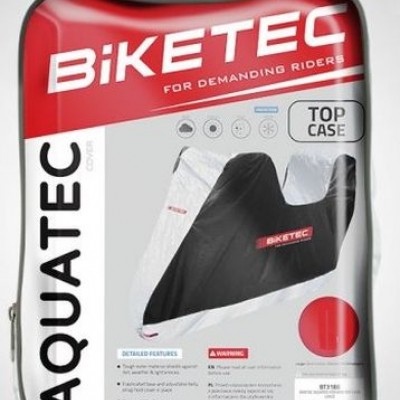 PREKRIVAČ / NAVLAKA / CERADA VODONEPROPUSNA ZA MOTOCIKL / SKUTER S KOFEROM BIKETEC AQUATEC <br> VELIČINA: M (BT3185.M)