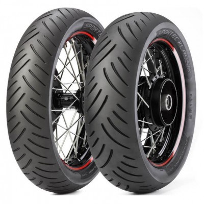 GUME 110/70-17 54H + 130/70-17 62H METZELER SPORTEC KLASSIK DOT 2018