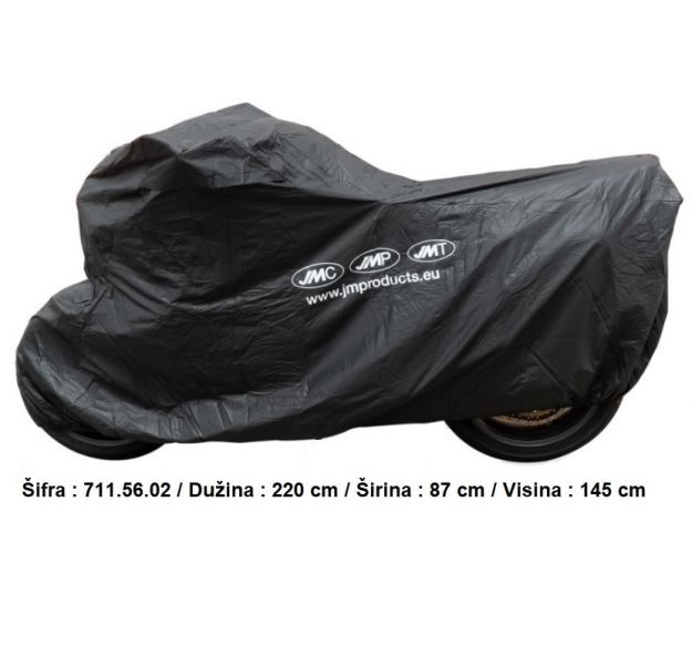 PREKRIVAČ / NAVLAKA / CERADA VODONEPROPUSNA ZA MOTOCIKL, SKUTER VISOKE KVALITETE (JMP) <br> VELIČINA: M
