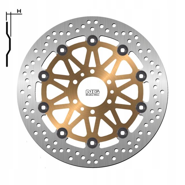 DISK KOČIONI PREDNJI HONDA CBR 600F, VFR 800, VFR 800X Crossrunner, GL 1500 F6C Valkyrie, XL 1000V VARADERO, GL 1800 Goldwing <br> (NG: 752)
