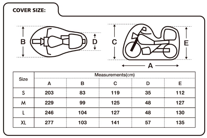 PREKRIVAČ / NAVLAKA / CERADA VODONEPROPUSNA ZA MOTOCIKL / SKUTER S KOFEROM BIKETEC AQUATEC <br> VELIČINA: L (BT3186.L)