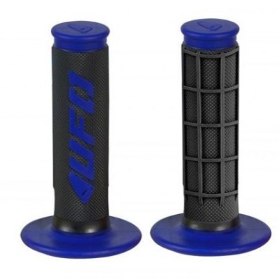 RUČKE GUMENE / NAVLAKE VOLANA ENDURO / OFF ROAD UFO (MA01823089) <br> BOJA: CRNO/PLAVA <br> PROMJER: 22/25 MM <br> DUŽINA: 115 MM