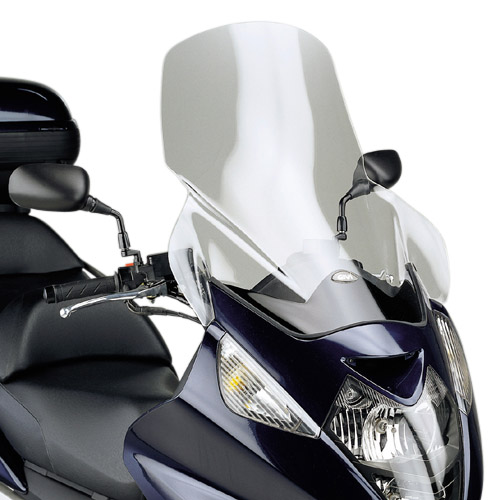 VJETROBRAN / VIZIR ZA SKUTER HONDA SILVER WING FJS 400 (2006-2009), FJS 600 (2001-2009), VISINA: 63 CM, ŠIRINA: 60 CM (10 CM VIŠI OD ORIGINALNOG) <br> GIVI: 214DT