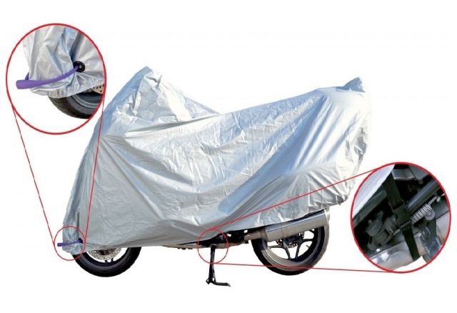 PREKRIVAČ / NAVLAKA / CERADA VODONEPROPUSNA ZA MOTOCIKL ILI SKUTER, RMS HIGH QUALITY, VELIČINA (L) <br> RMS: 267002120