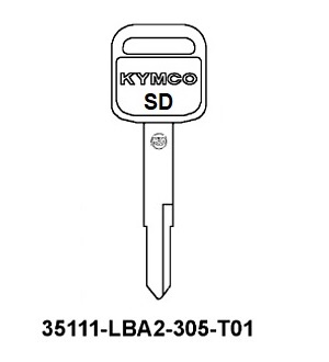 KLJUČ KONTAKT BRAVE (SD) OEM KYMCO XCITING 250 (35111-LBA2-305-T01)