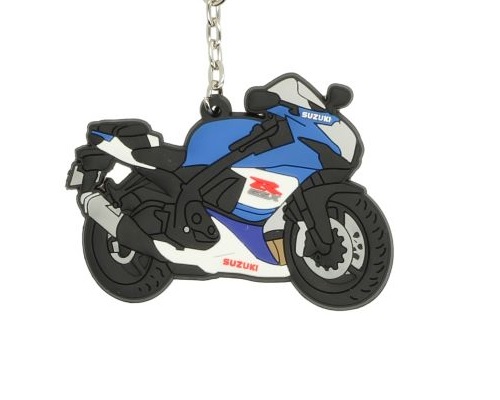 PRIVJESAK ZA KLJUČEVE GUMENI SUZUKI GSX-R PLAVO/BIJELI (KEYR125)
