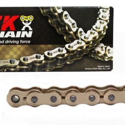 LANAC POGONSKI ENUMA CHAIN EK 530 ZVX3 NX-RING ZLATNI 118 LINKOVA / 48,9 KN <br> (LANAC ZA EKSTREMNO SNAŽNE MOTOCIKLE)