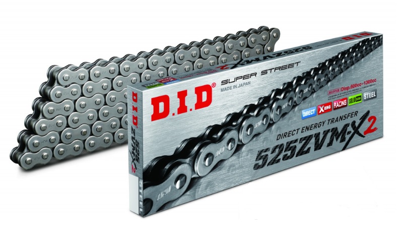 LANAC DID 525 ZVMX2, X-RING, 114 LINKOVA, OTVOREN SA SPOJNICOM NA ZAKIVANJE <BR> ZA MOTOCIKLE DO 1300 CCM