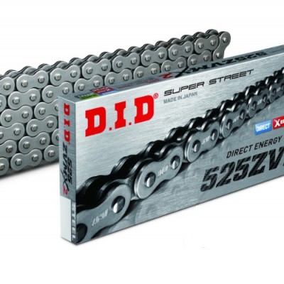 LANAC DID 525 ZVMX2, X-RING, 114 LINKOVA, OTVOREN SA SPOJNICOM NA ZAKIVANJE <BR> ZA MOTOCIKLE DO 1300 CCM